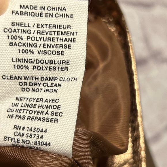 Avec Les Filles City Moto Metallic Bronze Biker Moto Jacket Size Large New - Picture 9 of 9